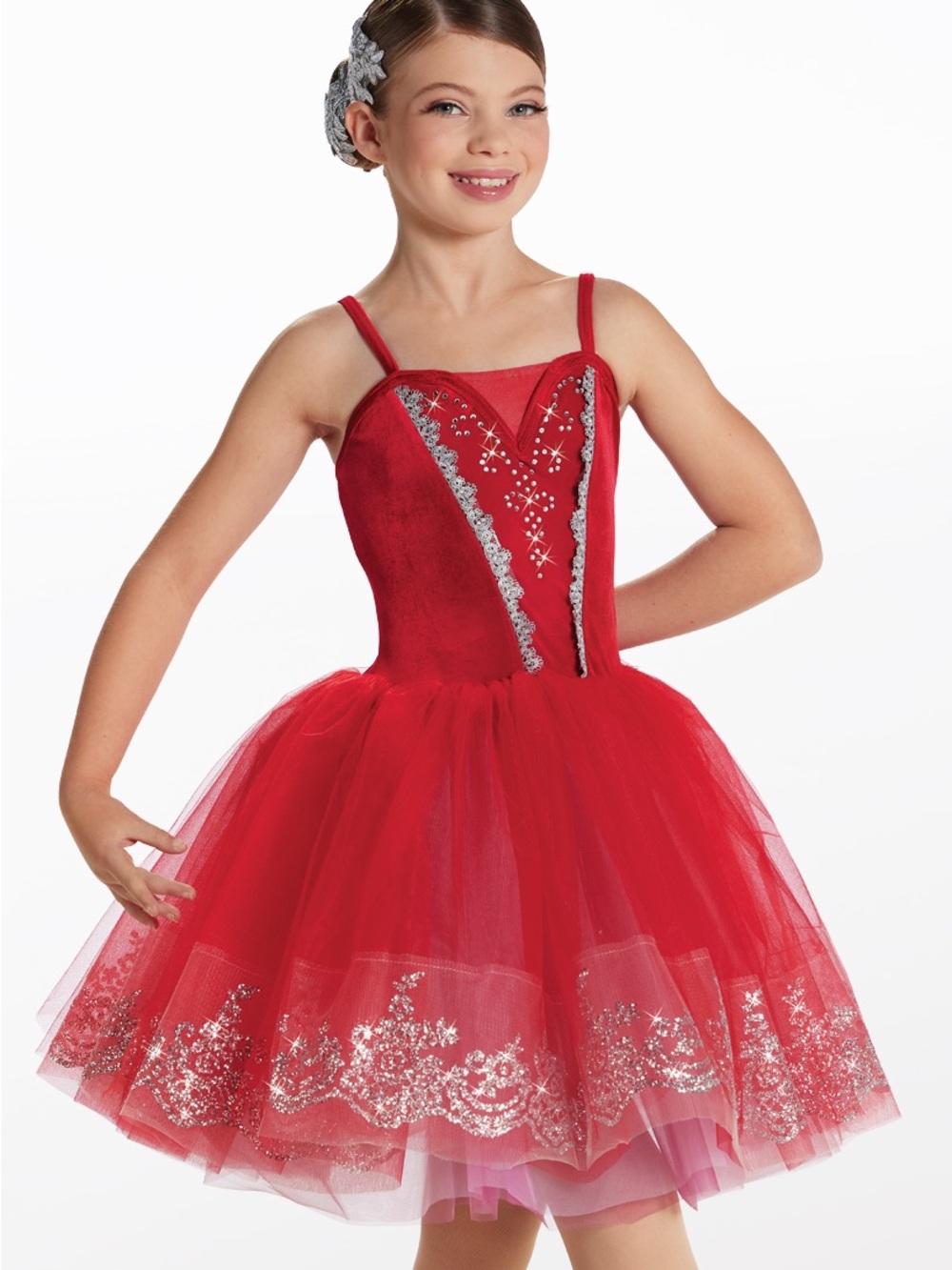 Red Sparkle Tutu Costume Dress Intermediate child